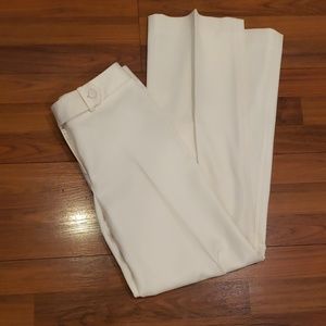 Ann Taylor winter white wool tuxedo pant